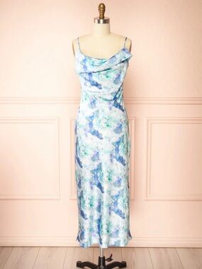 NWT Boutique 1861 Blue Floral Dress